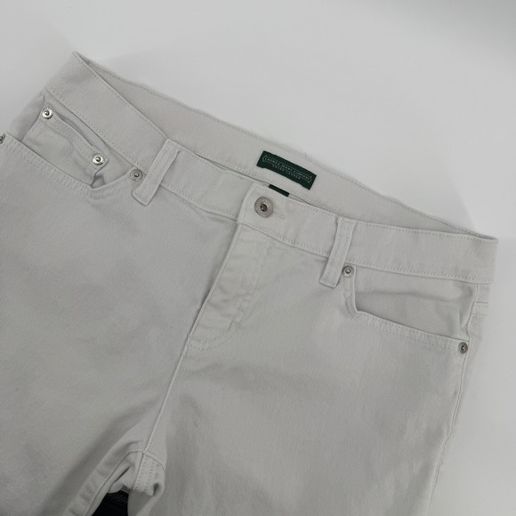 Lauren Jeans Company Ralph Lauren Denim - Lauren Jeans Company Ralph Lauren Women Modern Straight White Denim Jeans Size 8